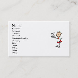 Abendessen wird gedient visitenkarte