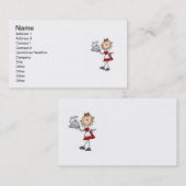 Abendessen wird gedient visitenkarte (Vorne/Hinten)