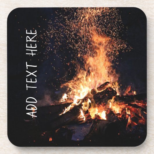 Abendfeuer Getränkeuntersetzer (Vorderseite)