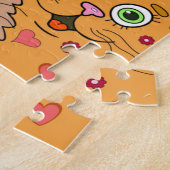 Abendfieber, Niedlicher Cartoon Katzen Puzzle (Seite)