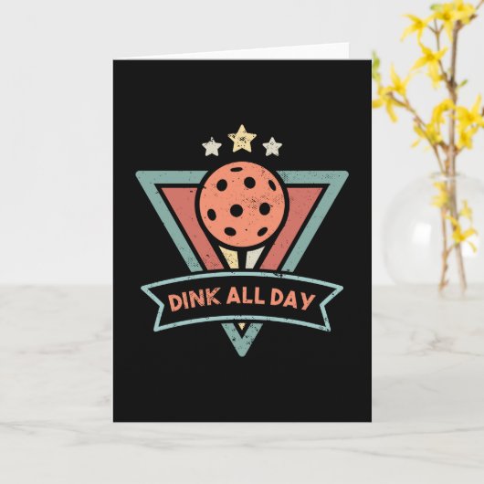 Abendgeschenk für Pickleball-Spieler Karte (Gelbe Blume)