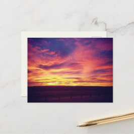 Abendglühen Postkarte