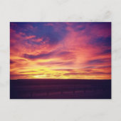 Abendglühen Postkarte (Vorderseite)