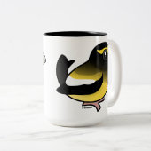 AbendGrosbeak Zweifarbige Tasse (VorderseiteRechts)
