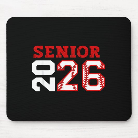 Abendklasse der Baseball-Seniors 2026 Mousepad (Vorne)