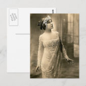 Abendkleid 1905 postkarte (Vorne/Hinten)