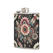 Abendliche Boho-Blüten Flachmann (Links)