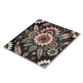 Abendliche Boho-Blüten Fliese (Seite)
