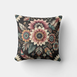 Abendliche Boho-Blüten Kissen