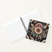 Abendliche Boho-Blüten Notizblock (Innenseite)