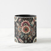 Abendliche Boho-Blüten Tasse (Zentrum)