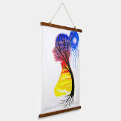 Abendliche Emotion Wandteppich Mit Holzrahmen (Gewinkelt)