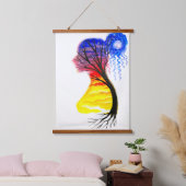 Abendliche Emotion Wandteppich Mit Holzrahmen (Schlafzimmer)