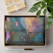 Abendliche Florale und landschaftliche Mondhelligk Seidenpapier (Geschenk)