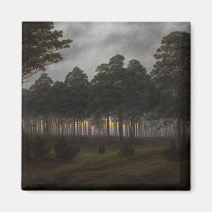 Abendliche Landschaft (von Caspar David Friedrich) Magnet