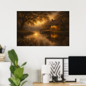 Abendliche Ruhe | Seecabin-Kunst | Poster (Heimbüro)