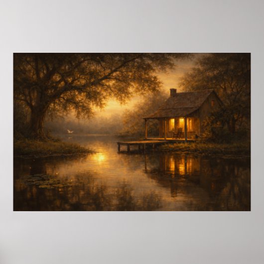 Abendliche Ruhe | Seecabin-Kunst | Poster (Vorne)