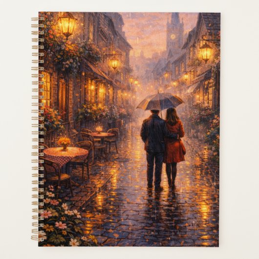 Abendlicher Paris-Reflektionsplaner Planer (Vorderseite)