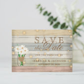 Abendliches Glühwürmchen Save the Date Design (Stehend Vorderseite)