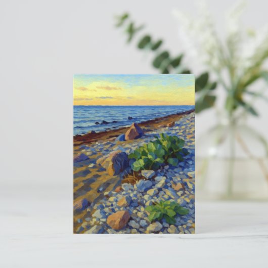 Abendlicht an der Küste von Vormsi Postkarte (Stehend Vorderseite)