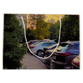 Abendlicht-Geschenktasche – Anpassbar Große Geschenktüte (Rückseite)