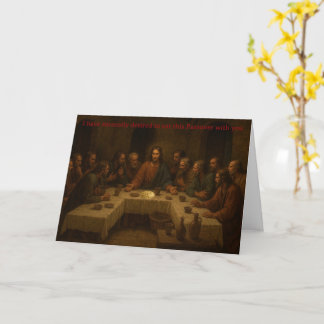 Abendmahl: Christliche Pessach-Karte Karte
