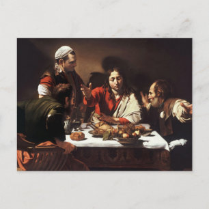 Abendmahl in Emmaus Postkarte