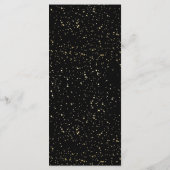 Abendmenü für moderne Drehbuchabschlüsse Menükarte (Rückseite)