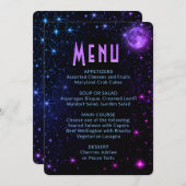 Abendmenü | Galaxy Menükarte (Vorne/Hinten)