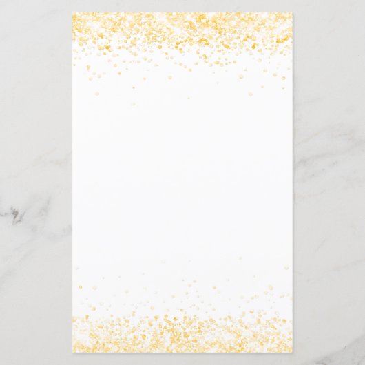 Abendmenü mit weißem Goldfritz (Rückseite)