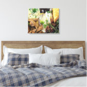 Abendplatte Leinwanddruck (Insitu (Schlafzimmer))