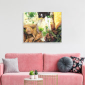 Abendplatte Leinwanddruck (Insitu (Wohnzimmer))