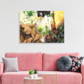 Abendplatte Leinwanddruck (Insitu (Wohnzimmer))