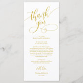 Abendplatz Einstellung Danke, Kalligraphie Karten (Vorderseite)