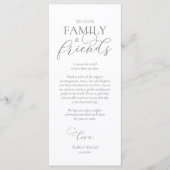 Abendplatzwand dank Kalligraphie Karte (Vorderseite)