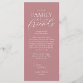 Abendplatzwand dank Kalligraphie Karte (Vorderseite)