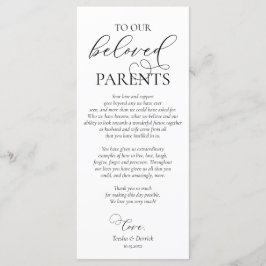 Abendplatzwand dank Kalligraphie Karte