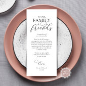 Abendplatzwand dank Kalligraphie Karte