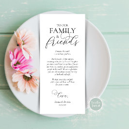 Abendplatzwand dank Kalligraphie Karte