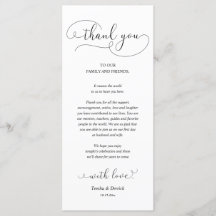 Abendplatzwand dank Kalligraphie Karte