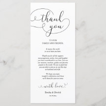 Abendplatzwand dank Kalligraphie Karte