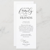 Abendplatzwand dank Kalligraphie Karte (Vorne/Hinten)