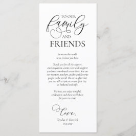 Abendplatzwand dank Kalligraphie Karte