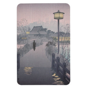 Abendregen auf dem Weg nach Shinobazu in Japan Magnet