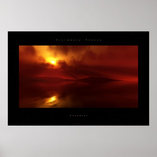 Abendrot Poster (Vorne)