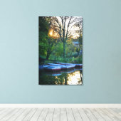 Abends am See Leinwanddruck (Insitu (Holzboden))