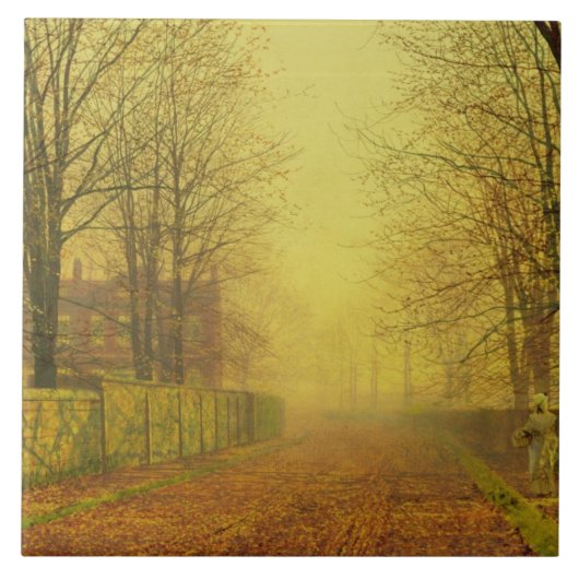 Abends-Glühen Johns Atkinson Grimshaw |, c.1884 Fliese (Vorderseite)