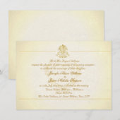 Abends-Hochzeits-Einladungs-Vintages Einladung (Vorne/Hinten)