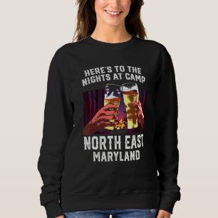 Abends im Camp North East Camping Mar Sweatshirt