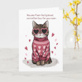 Abends in der Schule Funny Cat Sonnenbrille Valent Karte (Gelbe Blume)